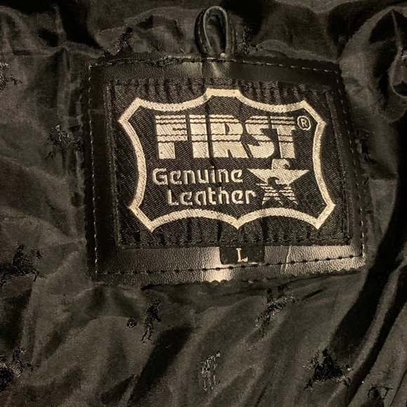 First Genuine Leather Vest Size Large - Picture 2 of 3